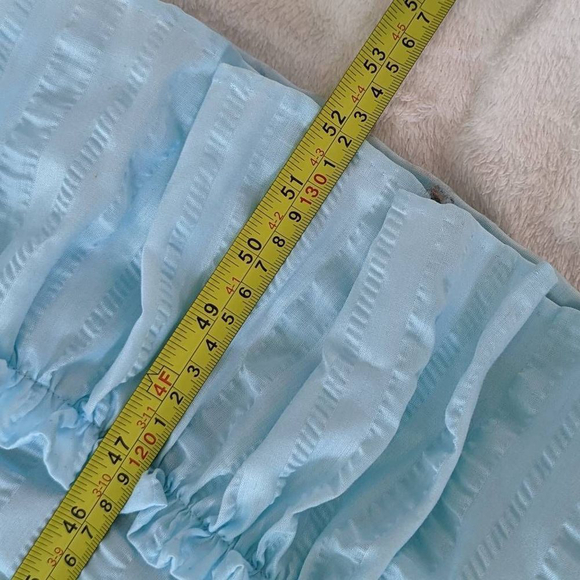 Vintage Juliet Sleeve Robin-Egg Blue Maxi Dress - Picture 15 of 16